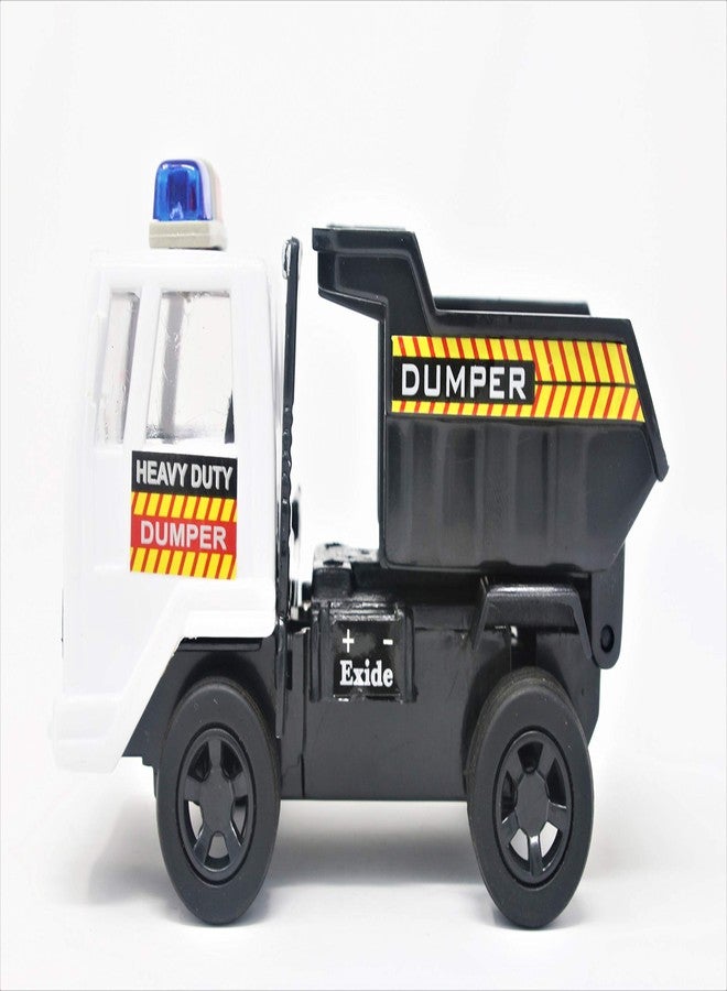 Shinsei Dumper Plastic Truck, White, Kids, Touch - Image 5